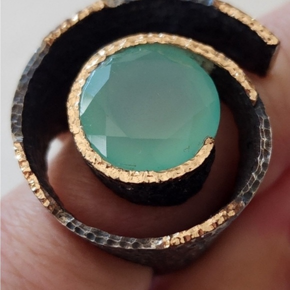 Bora handmade jewelry Chalcedony ring size 6.5 - Picture 4 of 8